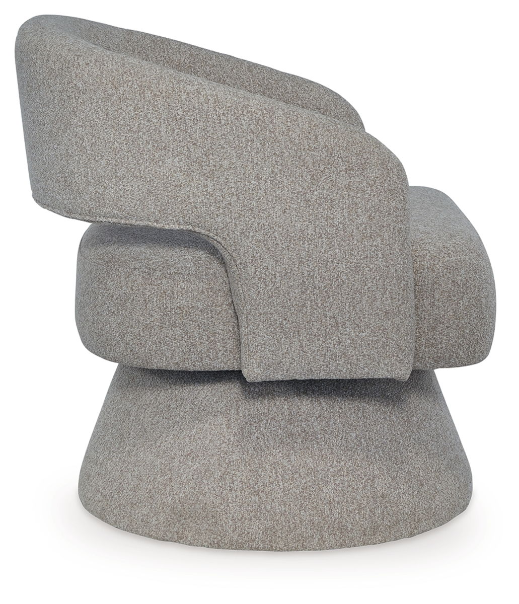 Nashkins - Swivel Accent Chair - Pebble - Image 4