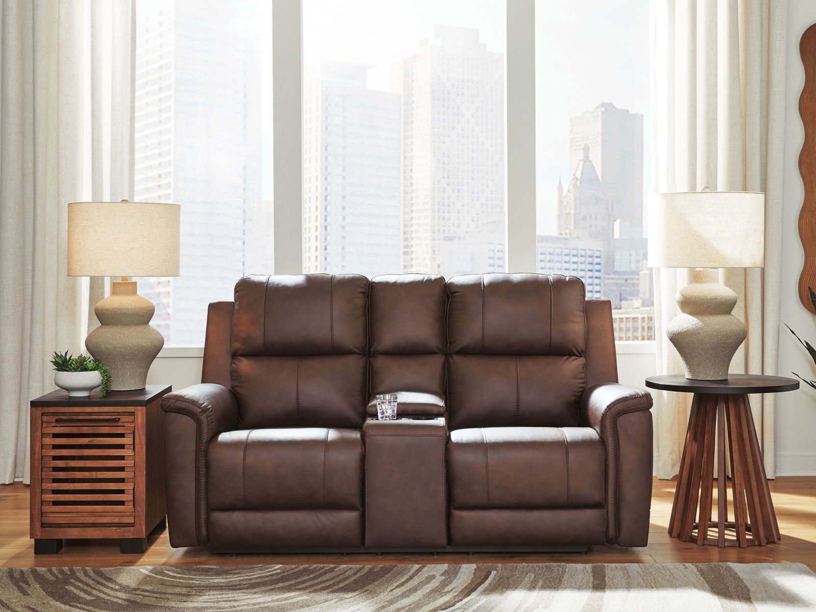 Bleckley - Power Reclining Loveseat With Console / Adjustable Headrest - Image 7