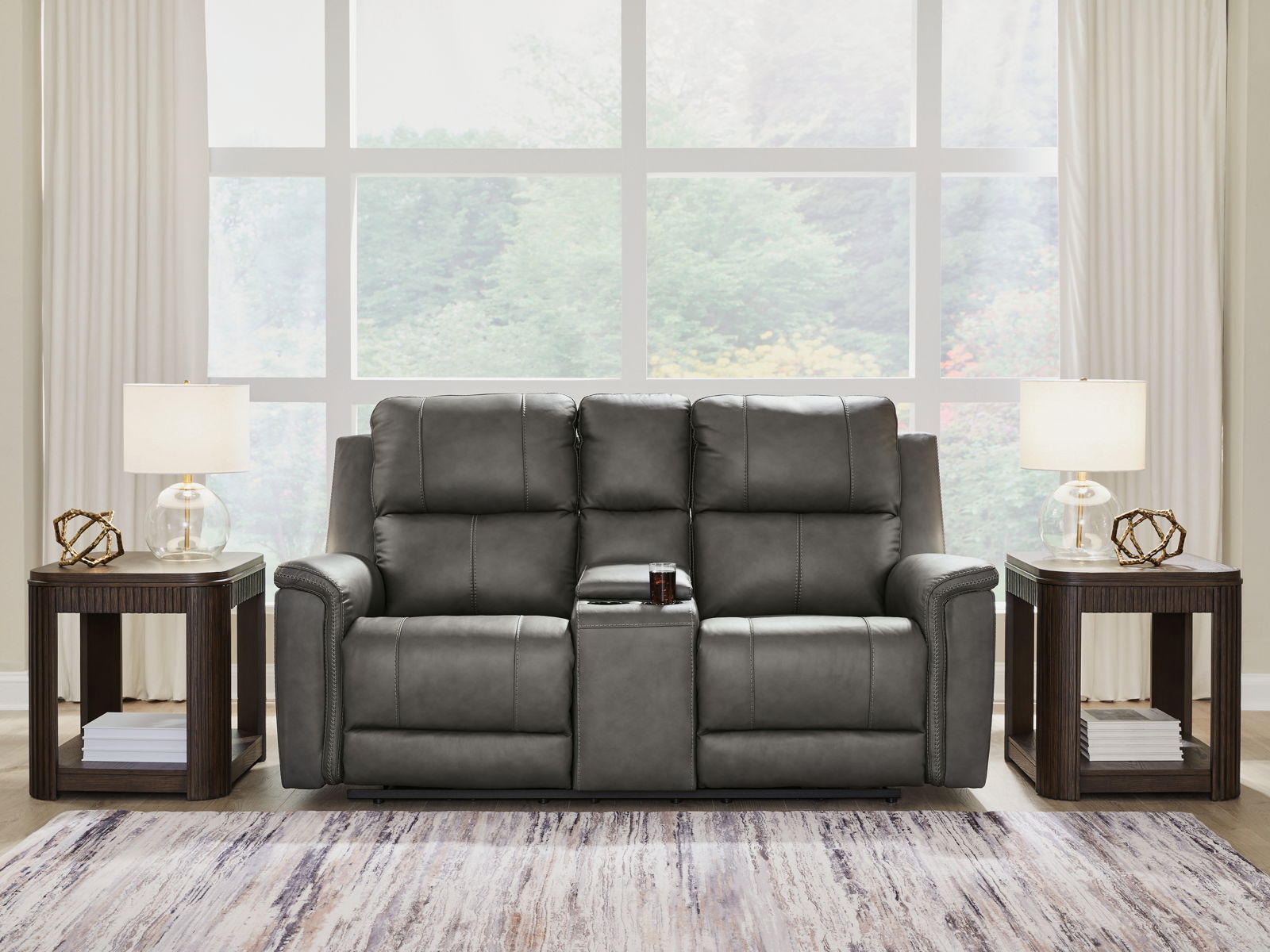 Bleckley - Power Reclining Loveseat With Console / Adjustable Headrest - Image 3