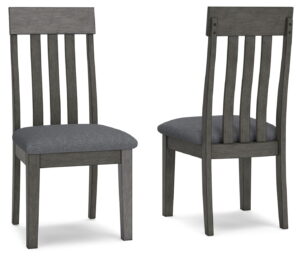 Hallanden - Dining UPH Side Chair (Set of 2) - Black / Gray
