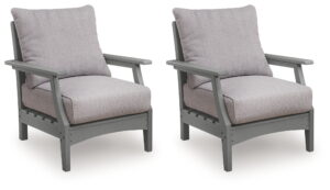 Cove Beach - Lounge Chair With Cushion (Set of 2) - Gray