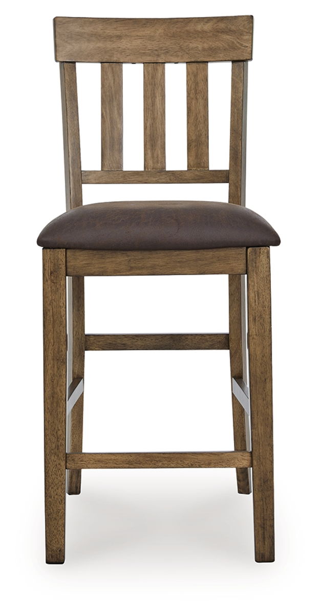 Urbinforte - Upholstered Barstool (Set of 2) - Light Brown - Image 3