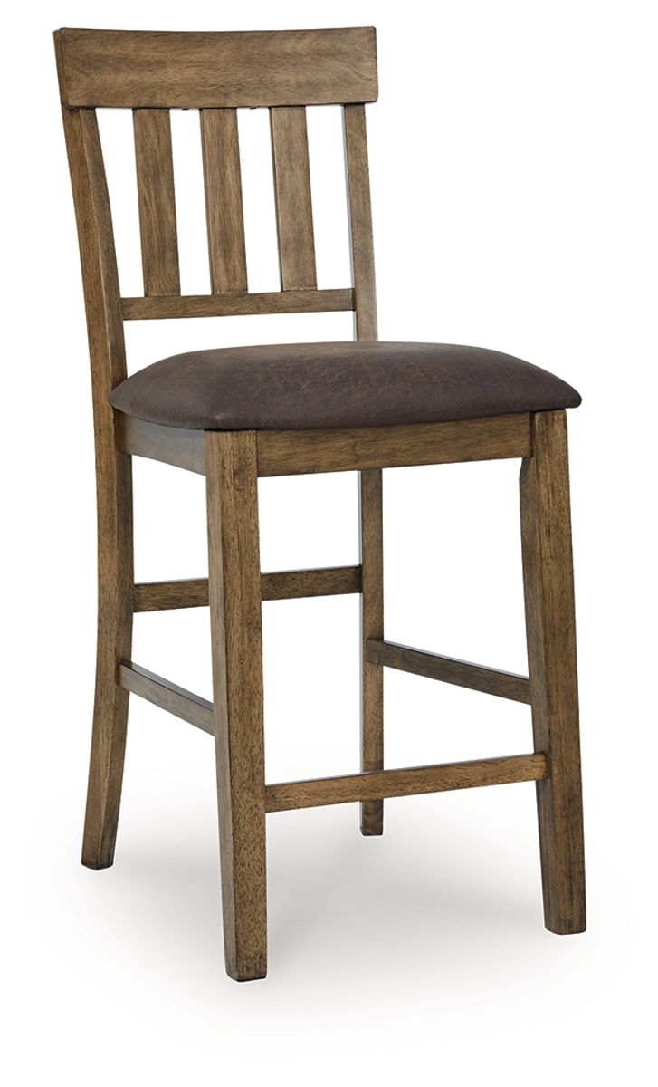 Urbinforte - Upholstered Barstool (Set of 2) - Light Brown - Image 2