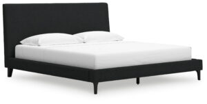 Cadmori - Upholstered Bed With Roll Slats