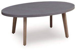 Harmony Headlands - Oval Cocktail Table - Natural / Gray