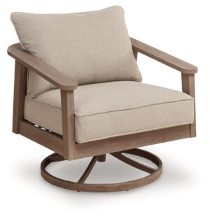 Harmony Headlands - Swivel Lounge With Cushion - Natural / Gray