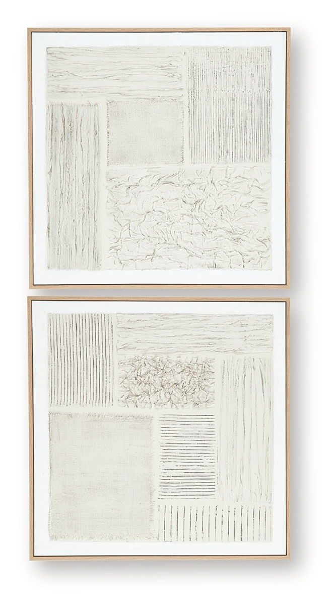 Andorfield - Wall Art Set (Set of 2) - Beige / Black / White - Image 3