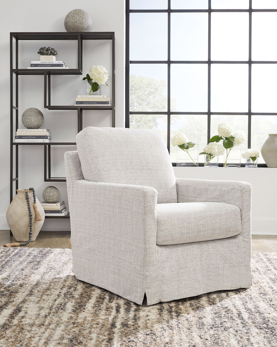 Nenana Next-Gen Nuvella - Swivel Glider Accent Chair - Image 5