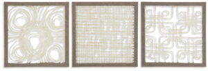 Odella - Wall Decor Set (Set of 3) - Cream / Taupe