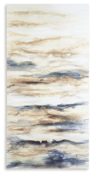 Joely - Wall Art - Blue / Tan