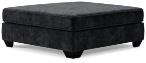 Lavernett - Oversized Accent Ottoman - Charcoal