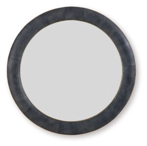 Corinsworth - Accent Mirror - Charcoal / Brass Finish
