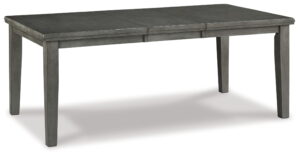 Hallanden - Rectangular Dining Room Butterfly Extension Table - Gray