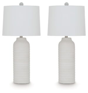 Vauville - Poly Table Lamp (Set of 2) - White