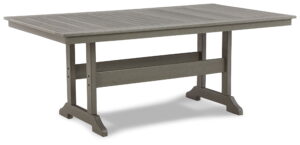 Visola - RECT Dining Table w/Umb OPT - Gray