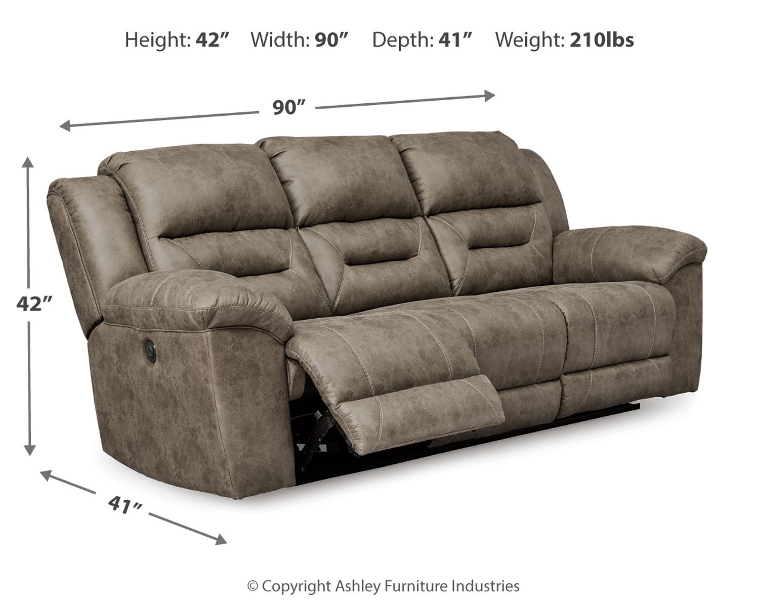 Stoneland - Reclining Sofa - Image 5