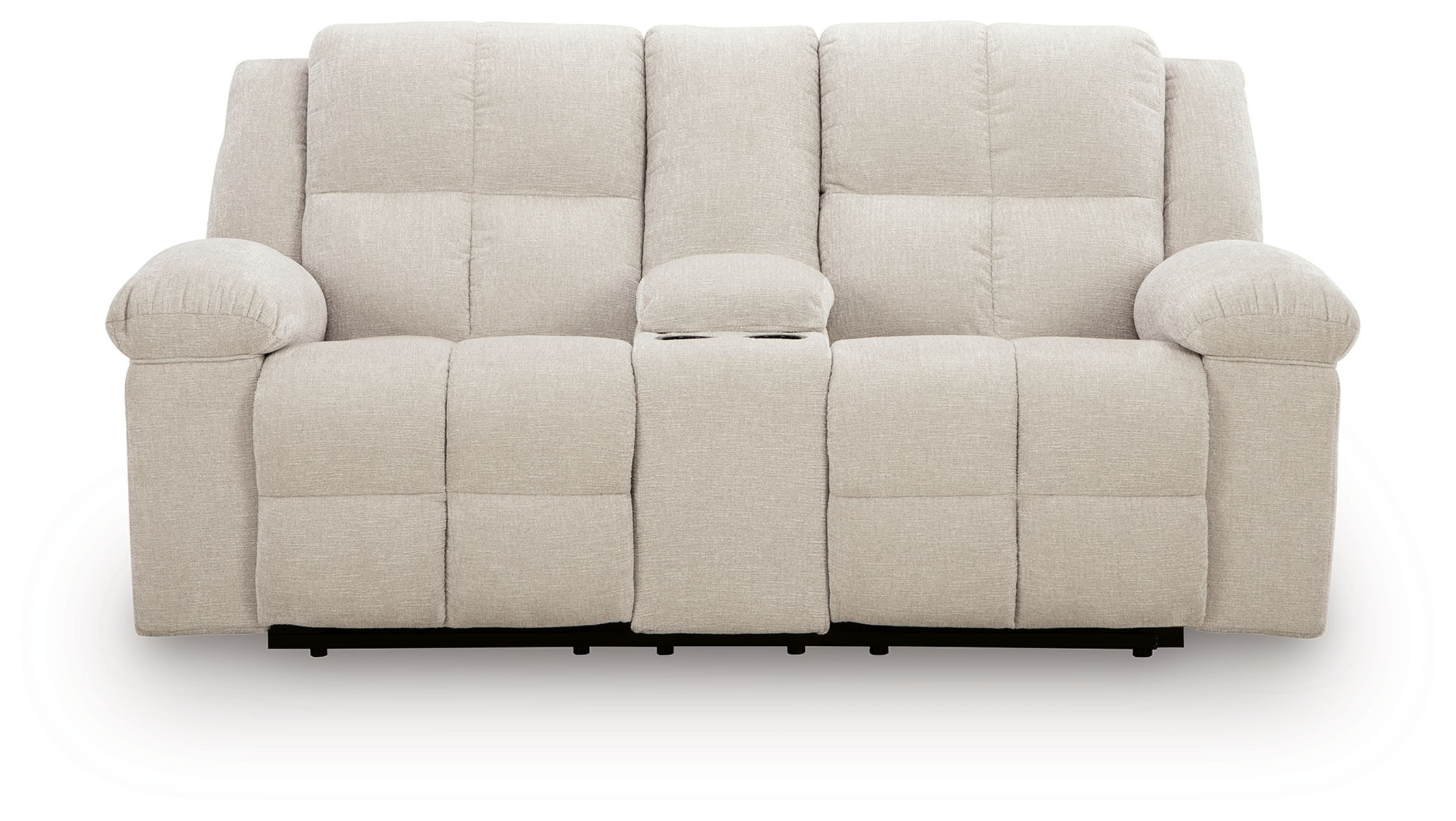 Orlen - Double Reclining Loveseat With Console - Winter - Image 4