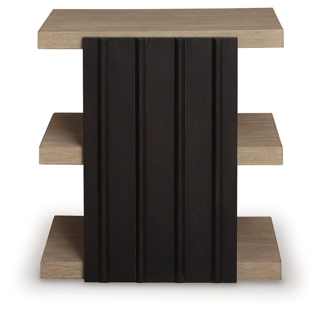 Rylandyn - Rectangular End Table - Black / Light Brown - Image 3