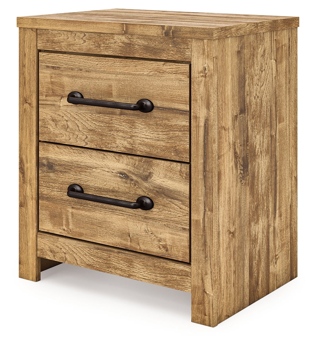 Maystonna - Two Drawer Night Stand - Brown - Image 3