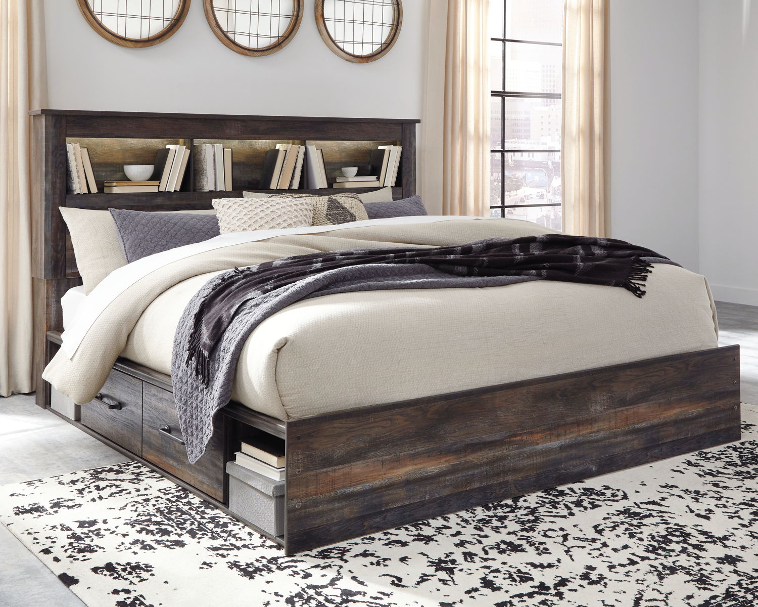 Drystan - Bookcase Bed With Storage Set - Image 2