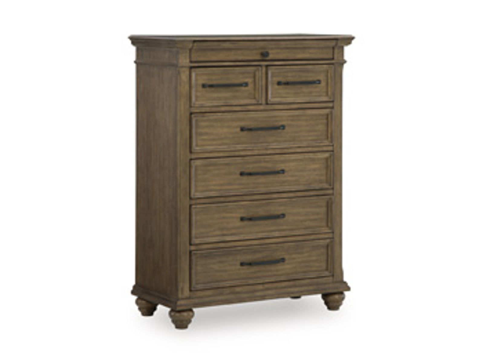 Karallin - Seven Drawer Chest - Medium Brown
