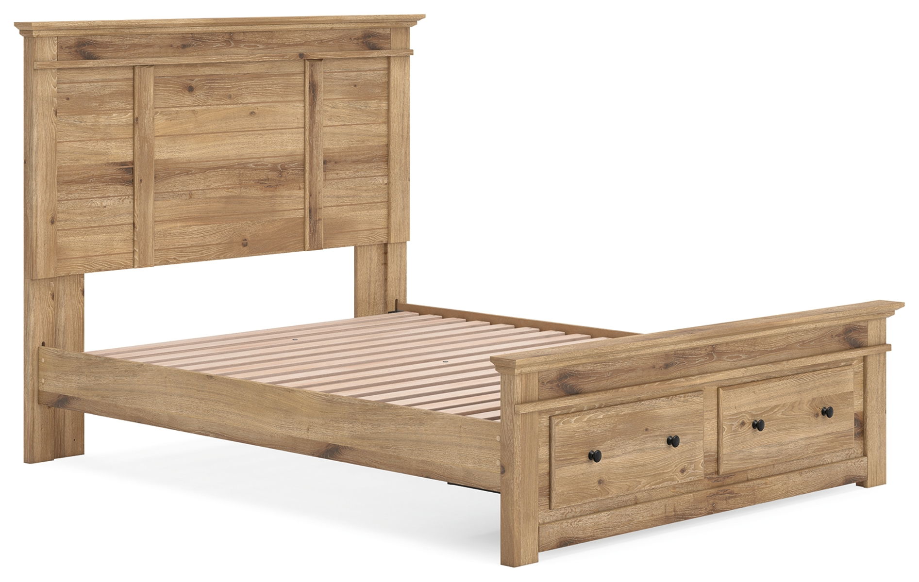 Makidern - Panel Storage Bed With Storage Footboard - Image 3