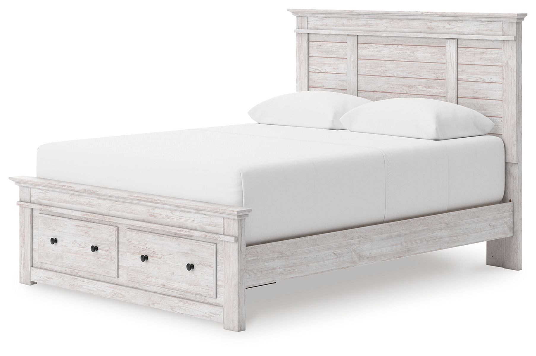 Makidern - Panel Storage Bed With Storage Footboard - Image 4