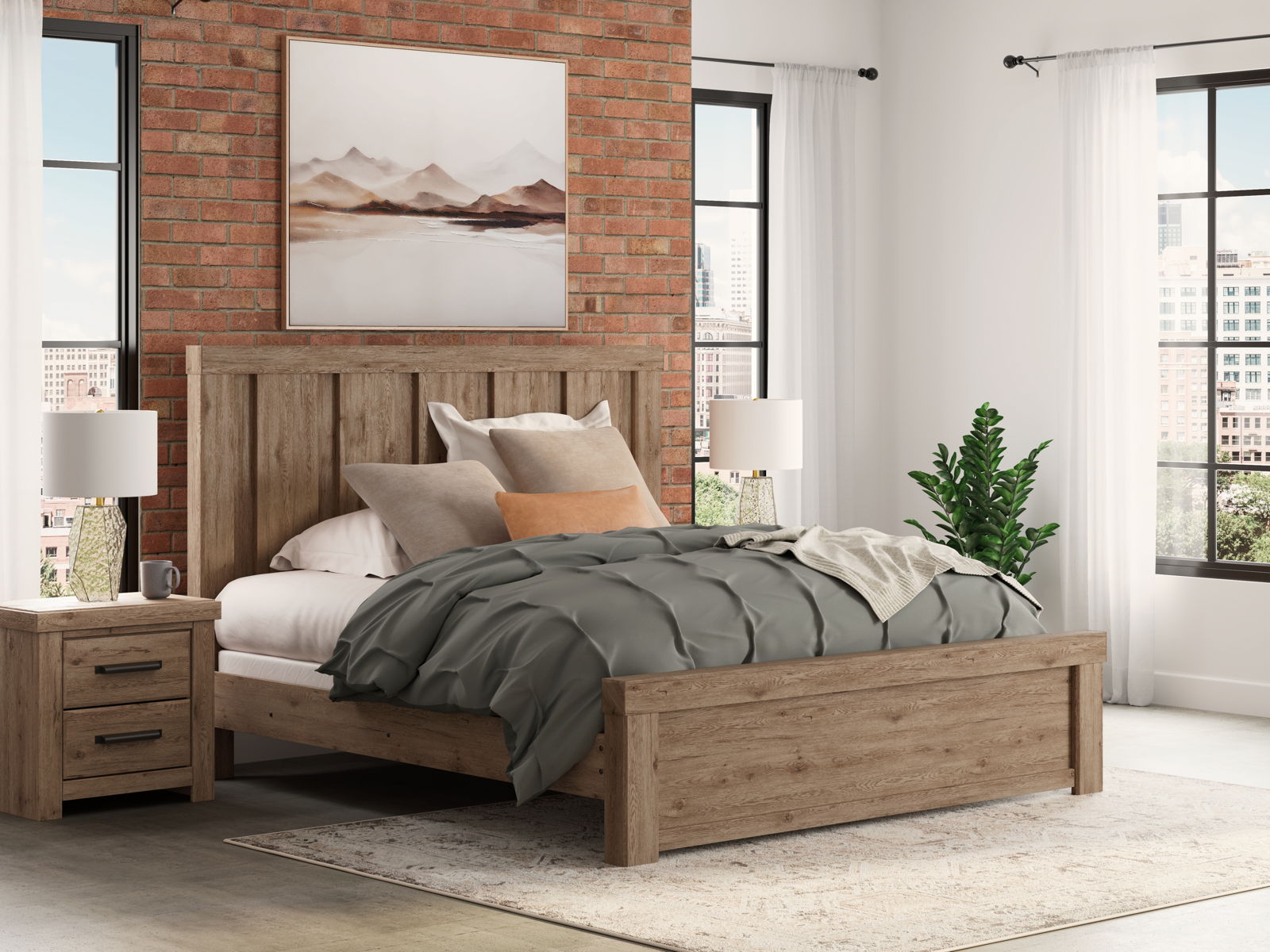 Oliandon - Panel Bed - Image 7