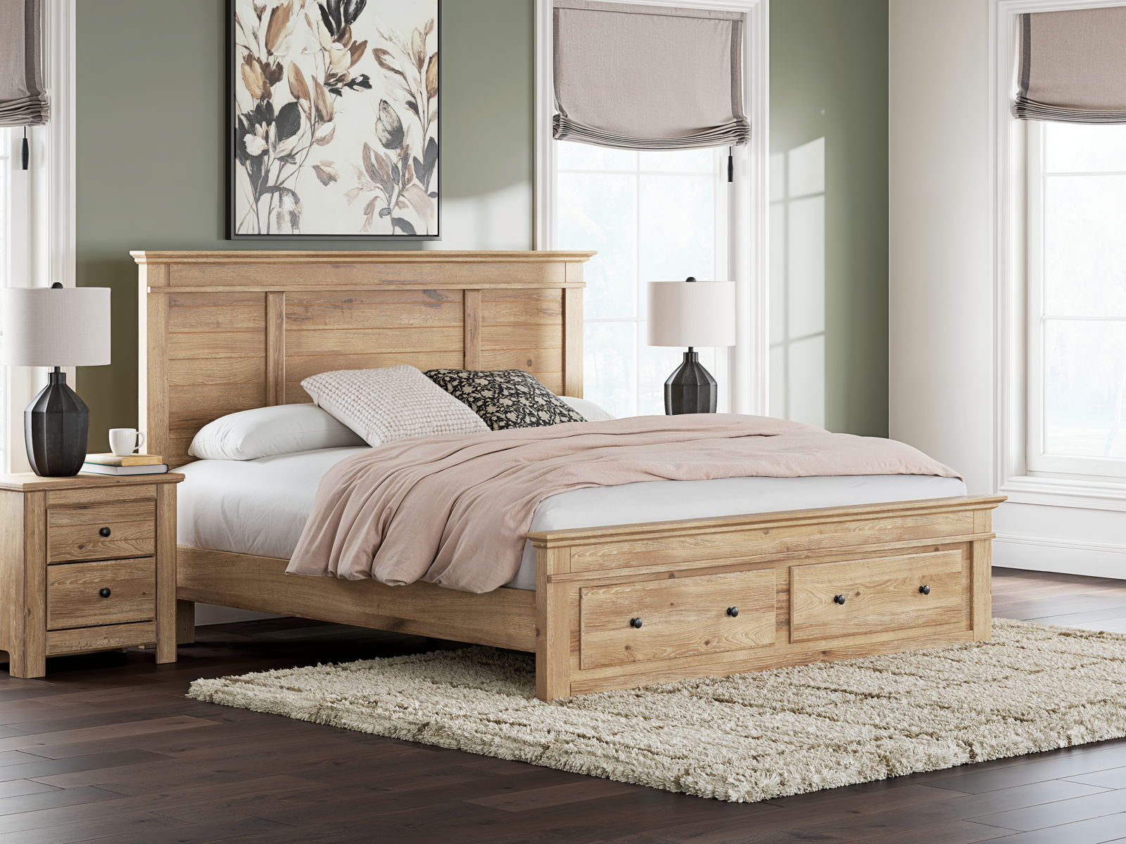 Makidern - Panel Storage Bed With Storage Footboard - Image 12