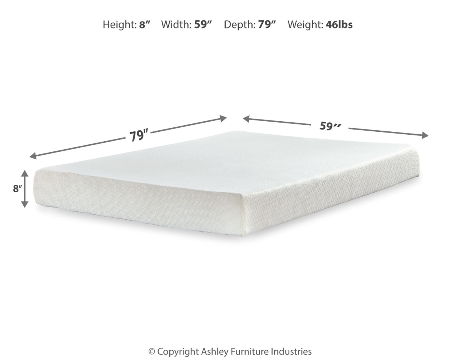 Chime 8 Inch Memory Foam - Medium Memory Foam Mattress - Image 2
