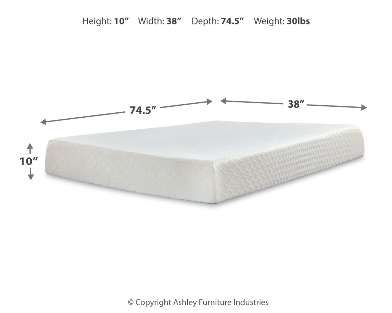 10 Inch Chime Memory Foam - Firm Memory Foam Mattress - Image 4