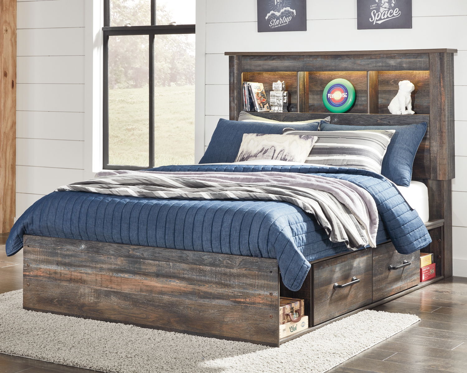 Drystan - Bookcase Bed With Storage Set - Image 6