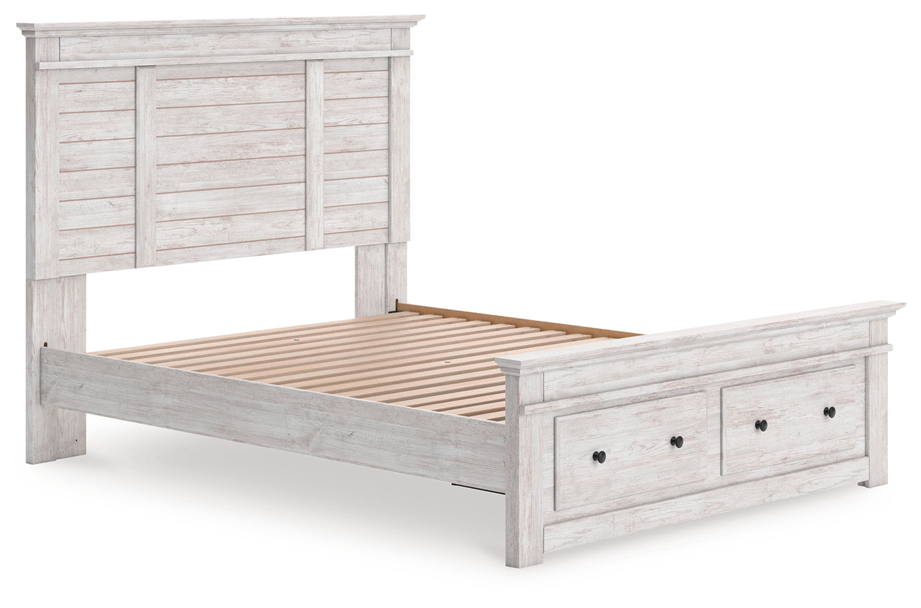 Makidern - Panel Storage Bed With Storage Footboard - Image 2