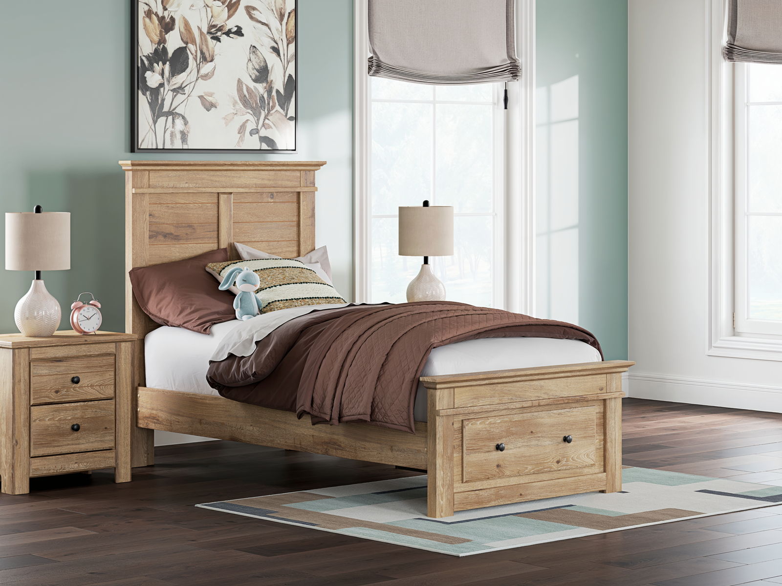 Makidern - Panel Storage Bed With Storage Footboard - Image 7