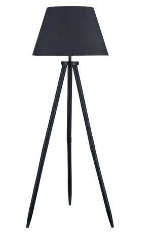Orhan - Wood Floor Lamp - Black