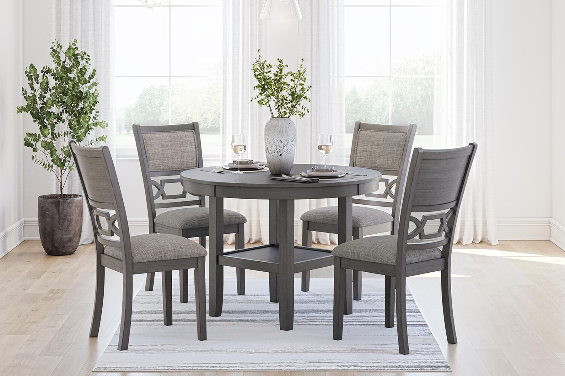 Wrenning - Dining Room Table Set (Set of 5) - Gray - Image 3