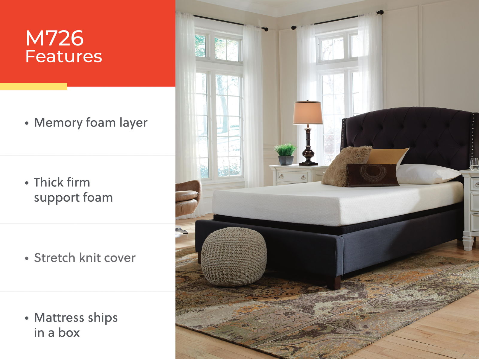 Chime 8 Inch Memory Foam - Medium Memory Foam Mattress - Image 9