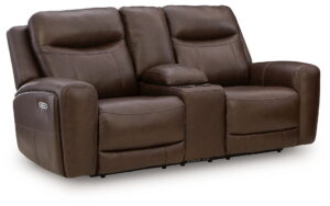 Gravier - Power Reclining Loveseat With Console / Adjustable Headrest - Cordova