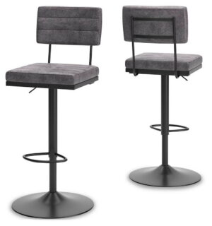 Strumford - Tall Swivel Barstool (Set of 2)