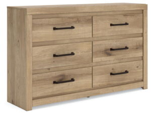 Brozmont - Six Drawer Dresser - Tan