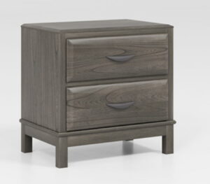 Mazing - Two Drawer Night Stand - Gray