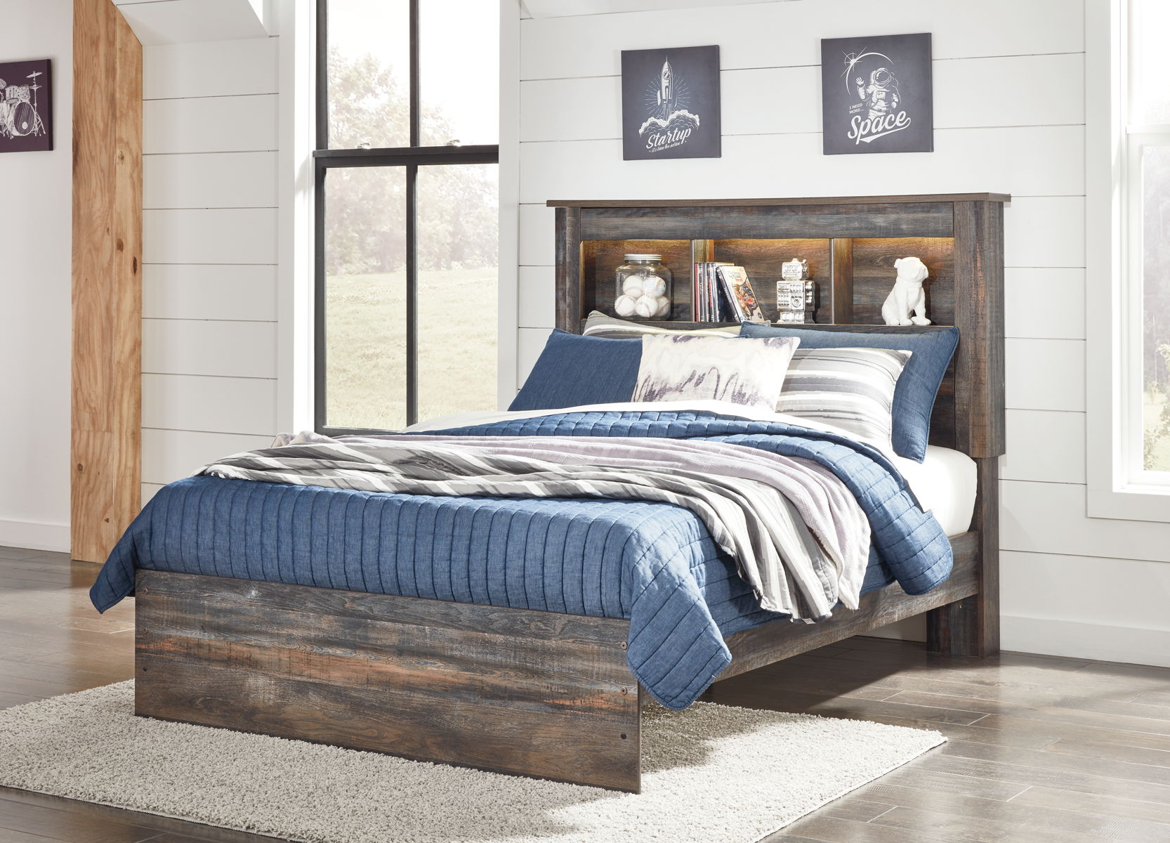 Drystan - Panel Bookcase Bed - Image 19