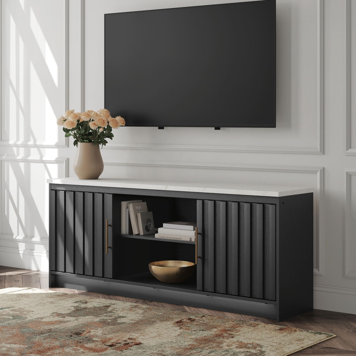 Cadmori - TV Stand With Fireplace Option - Image 6