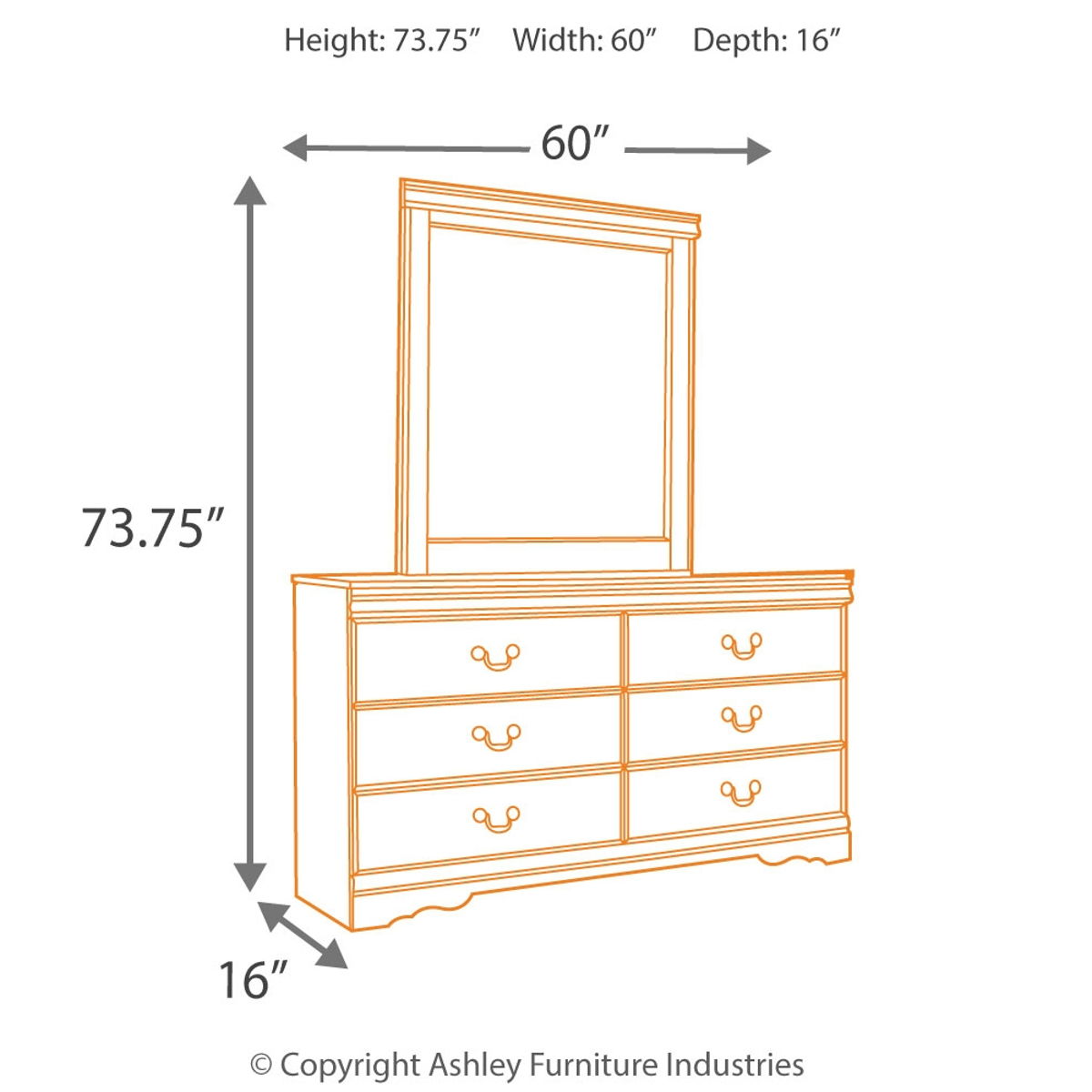 Huey Vineyard - Dresser, Mirror - Black - Image 2