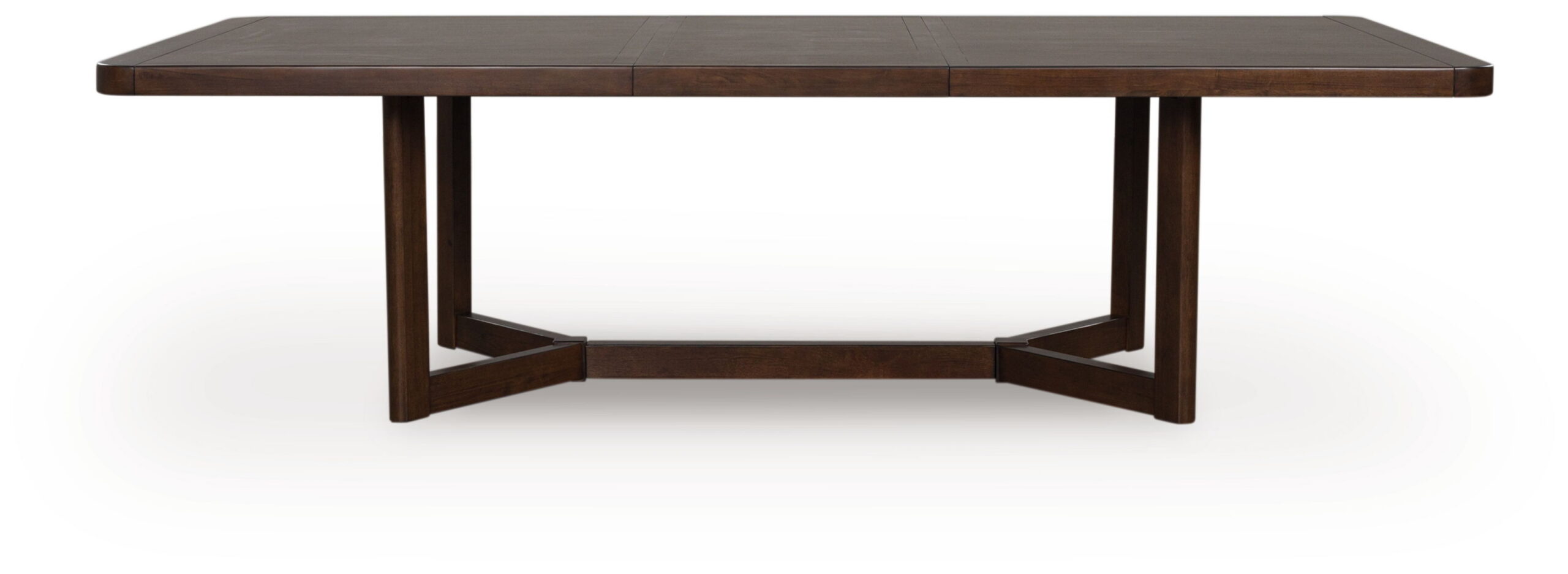 Dilenno - Rectangular Dining Room Extension Table - Dark Brown - Image 4