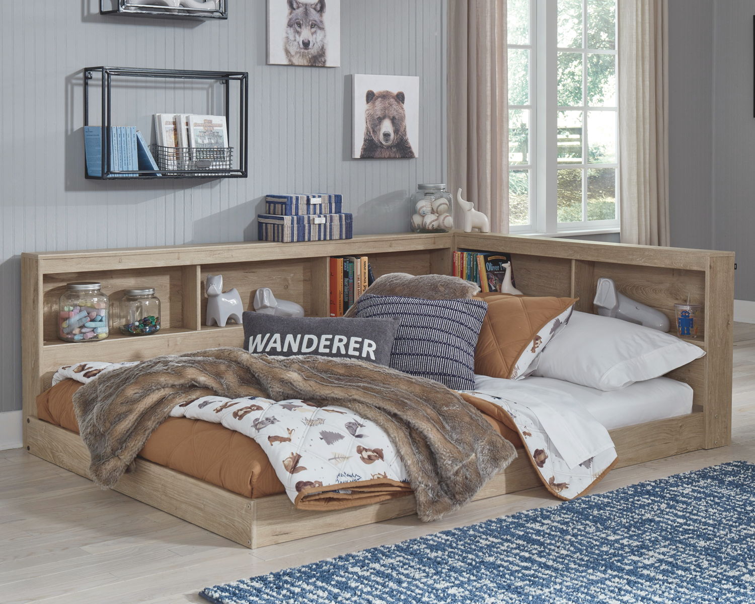 Oliah - Bookcase Storage Bed - Image 6