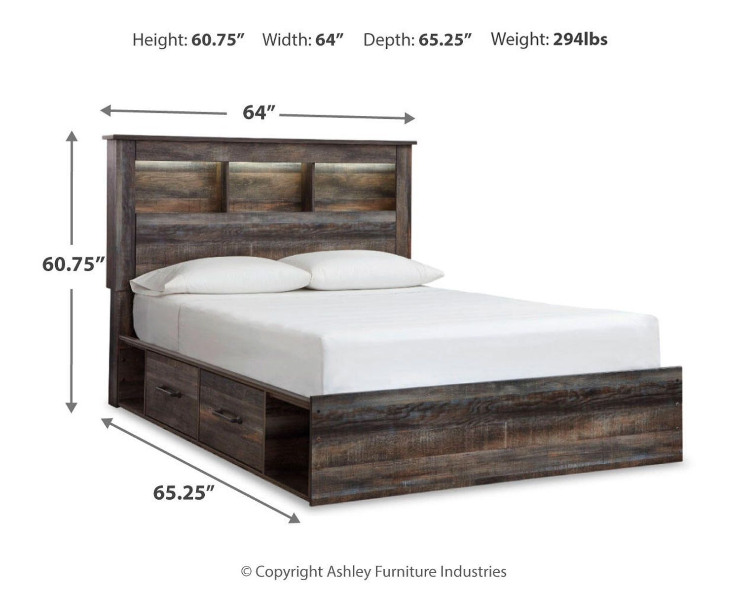 Drystan - Panel Bookcase Bed - Image 12