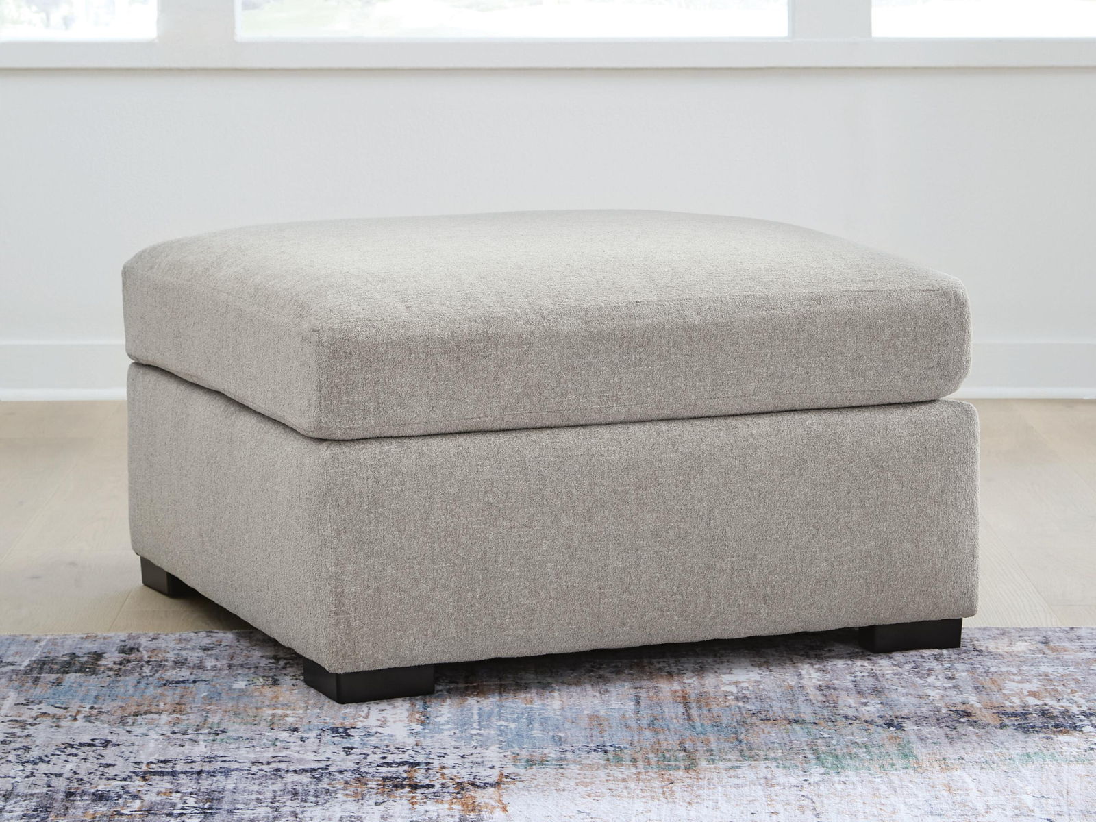 ModMax Luxe - Oversized Accent Ottoman - Flint - Image 3