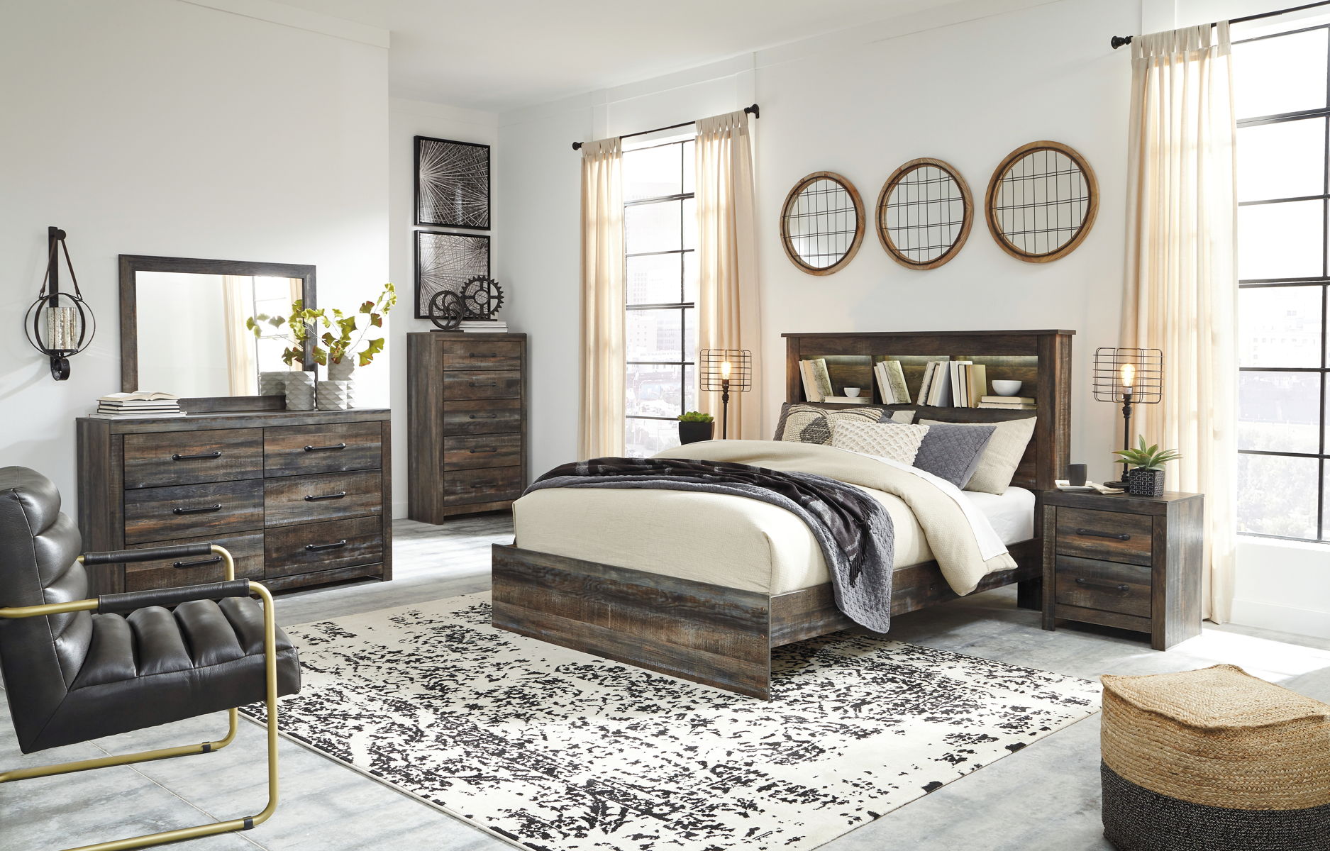 Drystan - Panel Bookcase Bed - Image 5