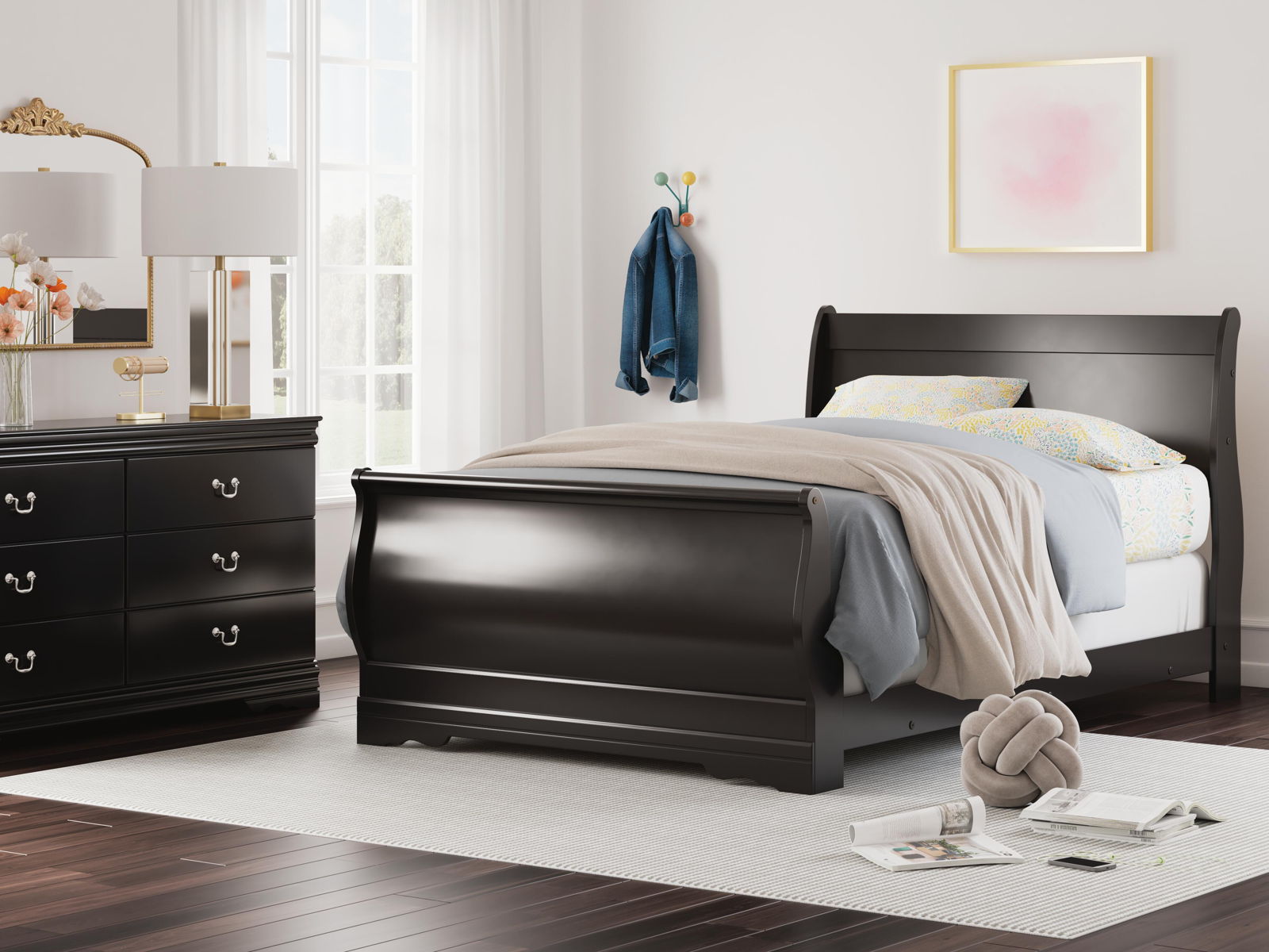 Huey Vineyard - Sleigh Bed - Image 5
